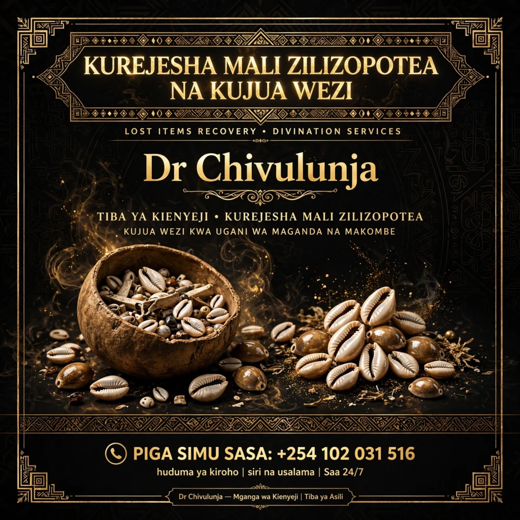 POWERFUL WITCH DOCTOR CHIVULUNJA ☎️+254102031516 FOR QUICK RELIABLE SOLUTIONS THAT WORK. Mganga wa Mapenzi, Mganga wa Kienyeji, Mganga,, Sangoma – Powerful Best Traditional Medicine Man and Astrologer - POWERFUL WITCH DOCTOR CHIVULUNJA ☎️+254102031516 FOR QUICK RELIABLE SOLUTIONS